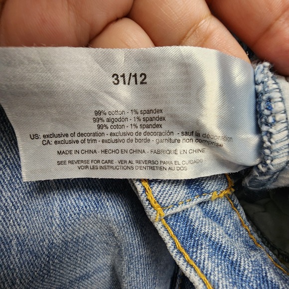 Gloria Vanderbilt X Christian Siriano Jeans Womens 31/12 Tulsa Blue Distress NEW - Picture 12 of 16